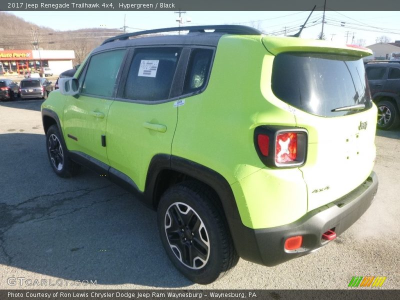 Hypergreen / Black 2017 Jeep Renegade Trailhawk 4x4
