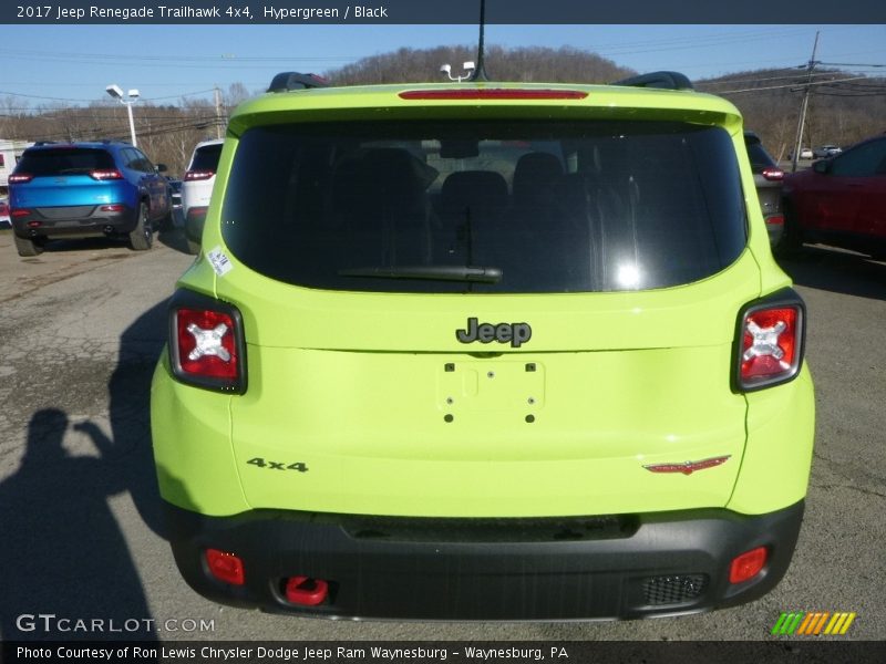Hypergreen / Black 2017 Jeep Renegade Trailhawk 4x4