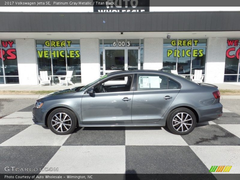 Platinum Gray Metallic / Titan Black 2017 Volkswagen Jetta SE