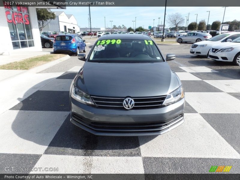 Platinum Gray Metallic / Titan Black 2017 Volkswagen Jetta SE