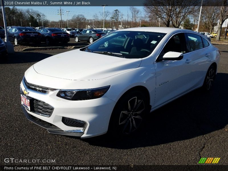 Summit White / Jet Black 2018 Chevrolet Malibu LT