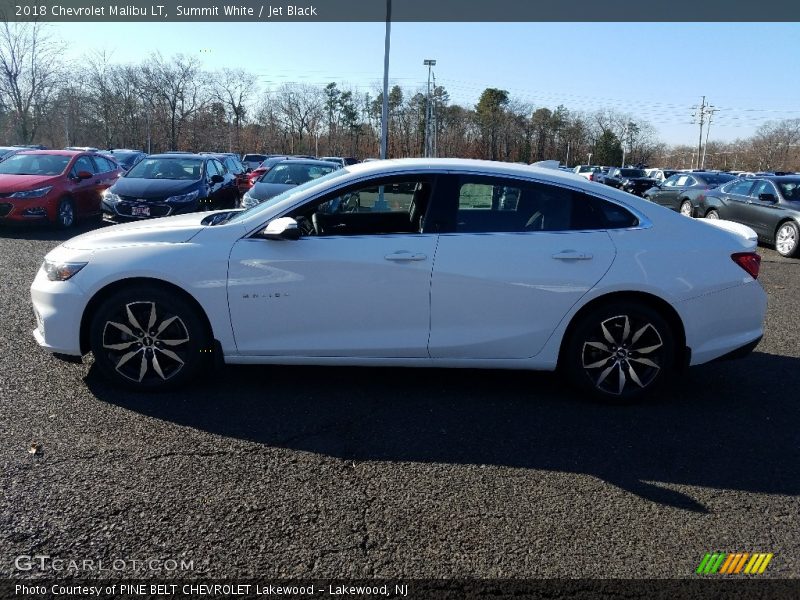 Summit White / Jet Black 2018 Chevrolet Malibu LT