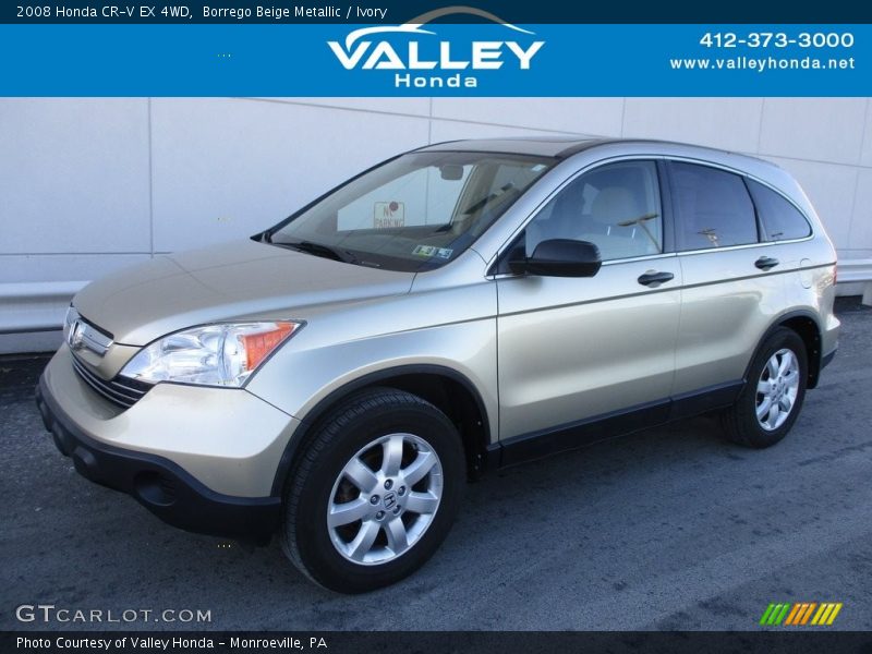 Borrego Beige Metallic / Ivory 2008 Honda CR-V EX 4WD