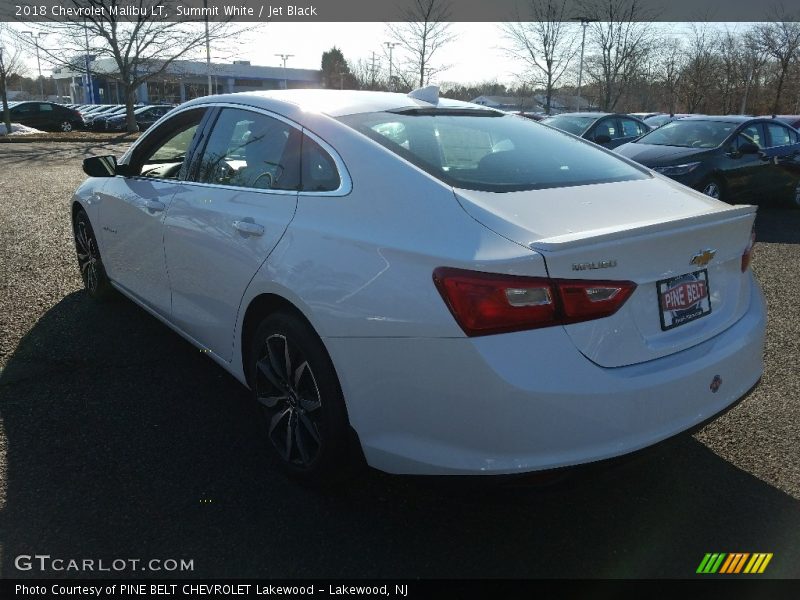 Summit White / Jet Black 2018 Chevrolet Malibu LT