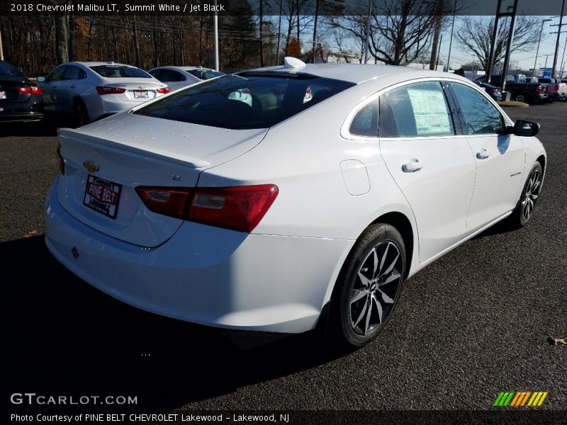 Summit White / Jet Black 2018 Chevrolet Malibu LT