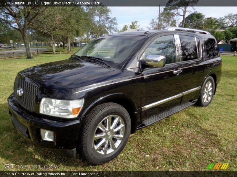 Liquid Onyx Black / Graphite Black 2007 Infiniti QX 56