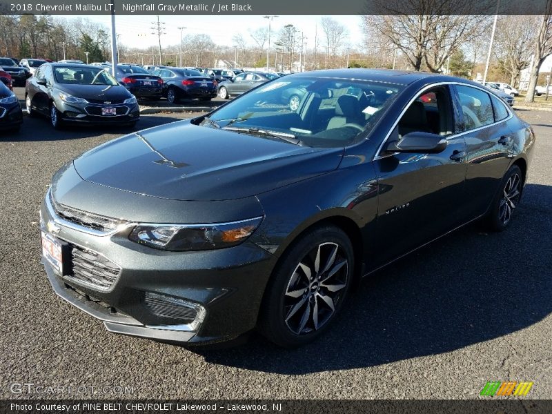 Nightfall Gray Metallic / Jet Black 2018 Chevrolet Malibu LT