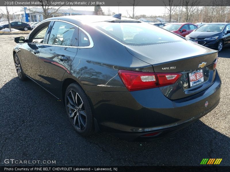 Nightfall Gray Metallic / Jet Black 2018 Chevrolet Malibu LT