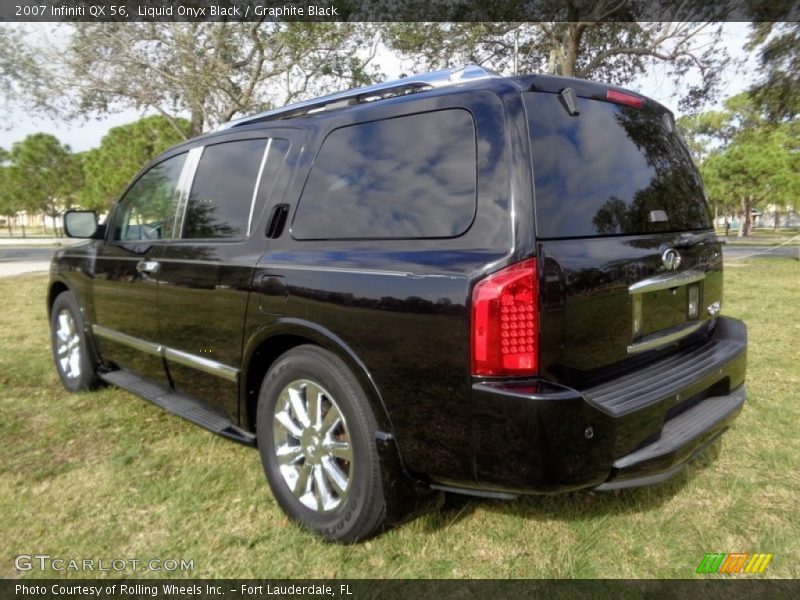 Liquid Onyx Black / Graphite Black 2007 Infiniti QX 56