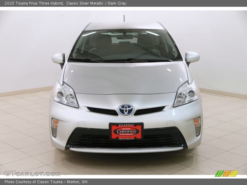 Classic Silver Metallic / Dark Gray 2015 Toyota Prius Three Hybrid