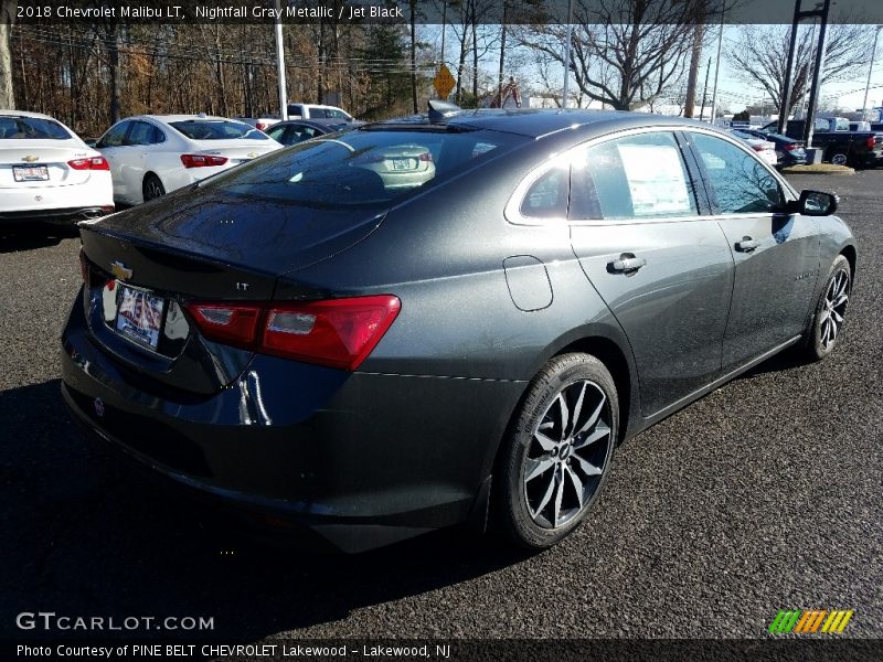 Nightfall Gray Metallic / Jet Black 2018 Chevrolet Malibu LT