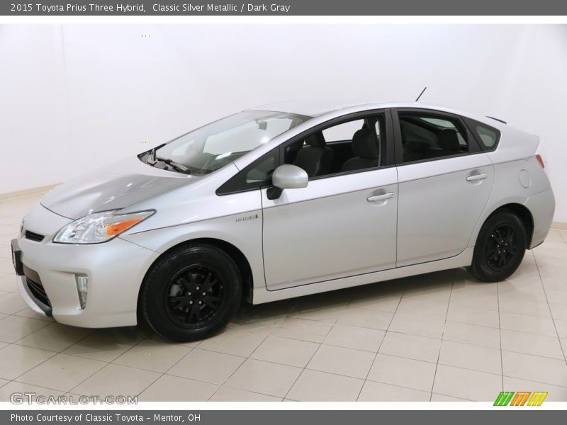Classic Silver Metallic / Dark Gray 2015 Toyota Prius Three Hybrid