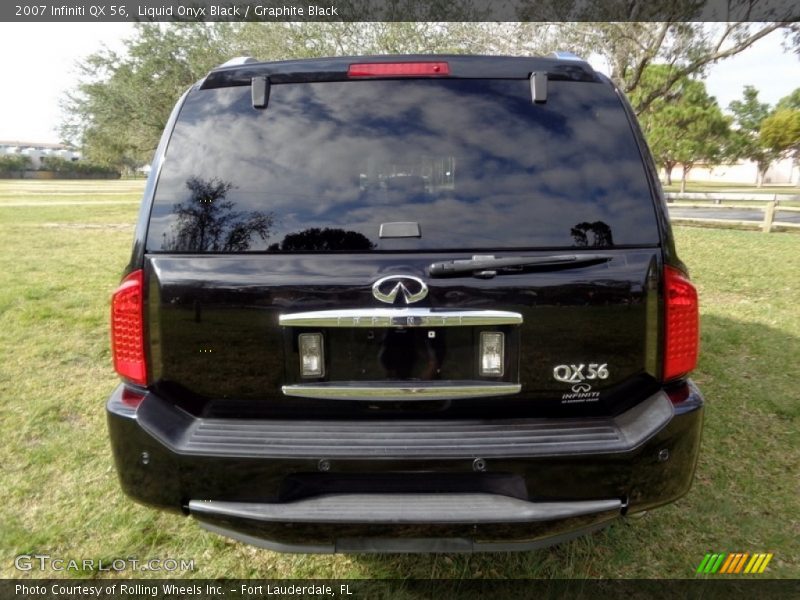 Liquid Onyx Black / Graphite Black 2007 Infiniti QX 56