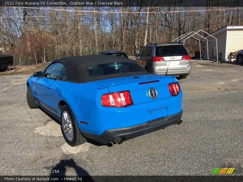 Grabber Blue / Charcoal Black 2012 Ford Mustang V6 Convertible