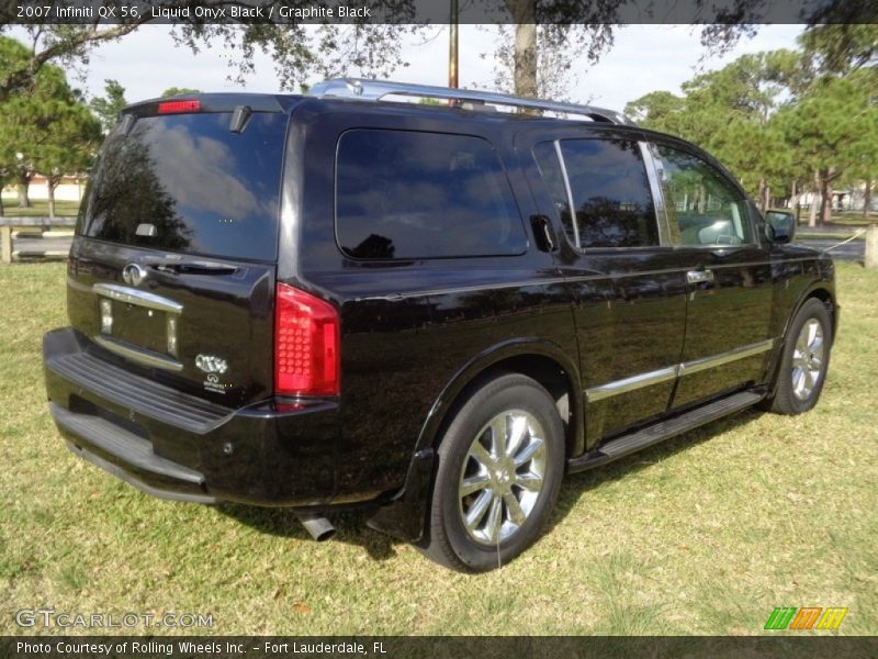Liquid Onyx Black / Graphite Black 2007 Infiniti QX 56