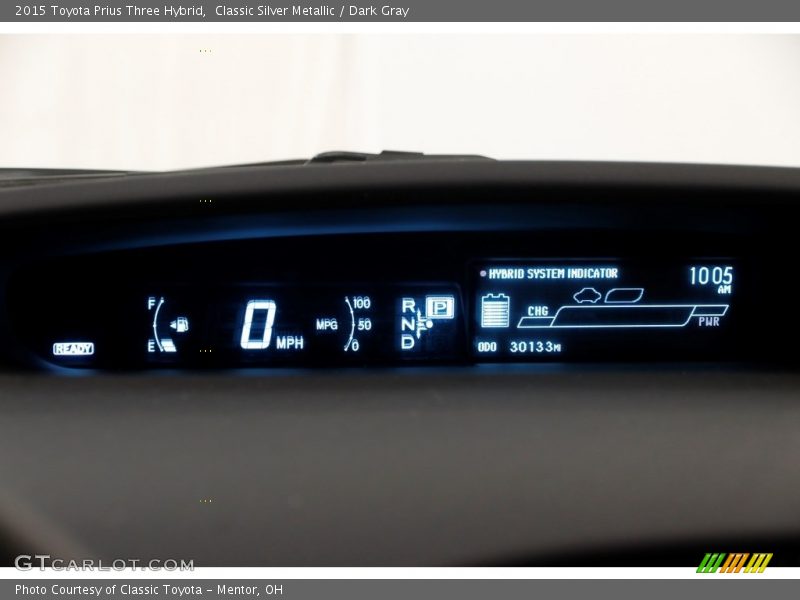 Classic Silver Metallic / Dark Gray 2015 Toyota Prius Three Hybrid