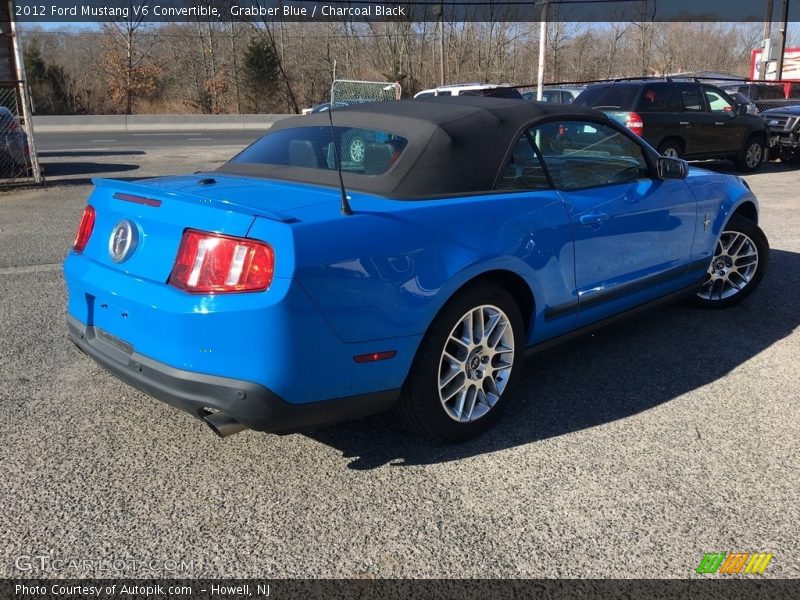 Grabber Blue / Charcoal Black 2012 Ford Mustang V6 Convertible