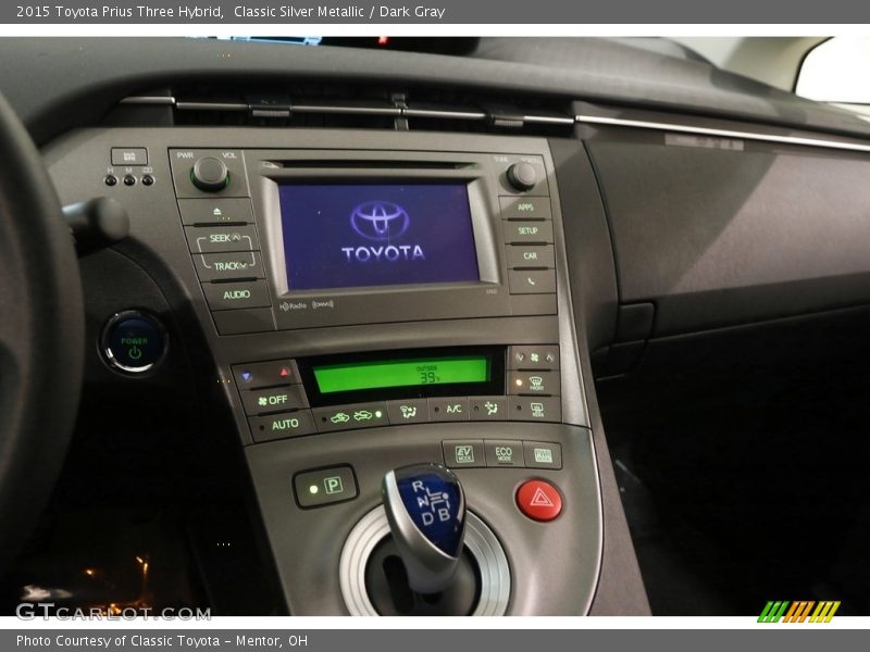 Classic Silver Metallic / Dark Gray 2015 Toyota Prius Three Hybrid