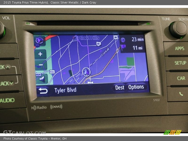 Classic Silver Metallic / Dark Gray 2015 Toyota Prius Three Hybrid
