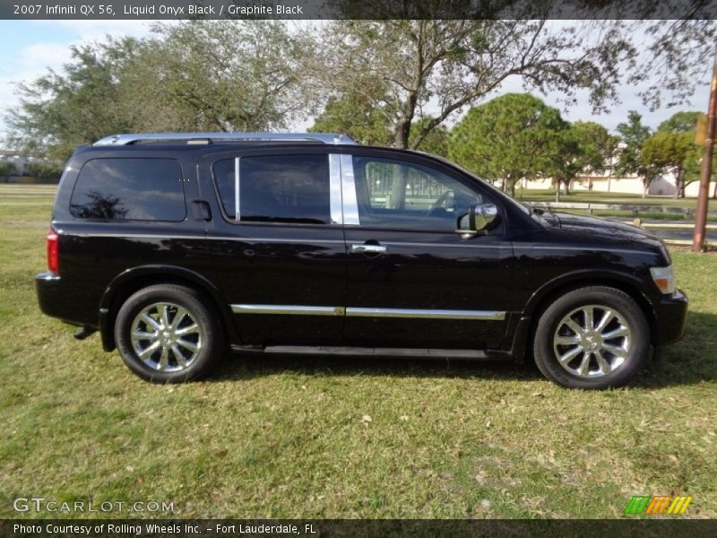 Liquid Onyx Black / Graphite Black 2007 Infiniti QX 56