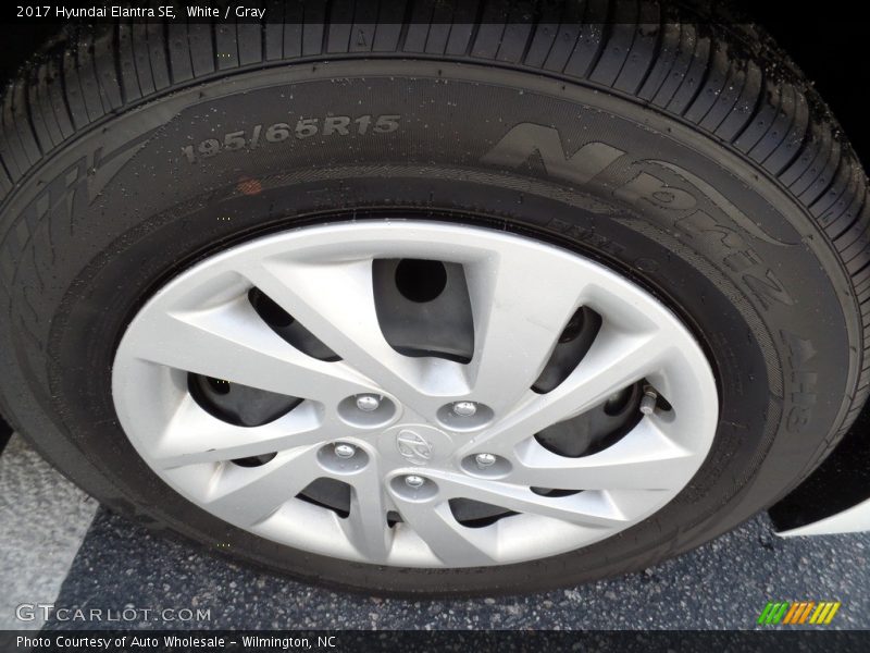 White / Gray 2017 Hyundai Elantra SE