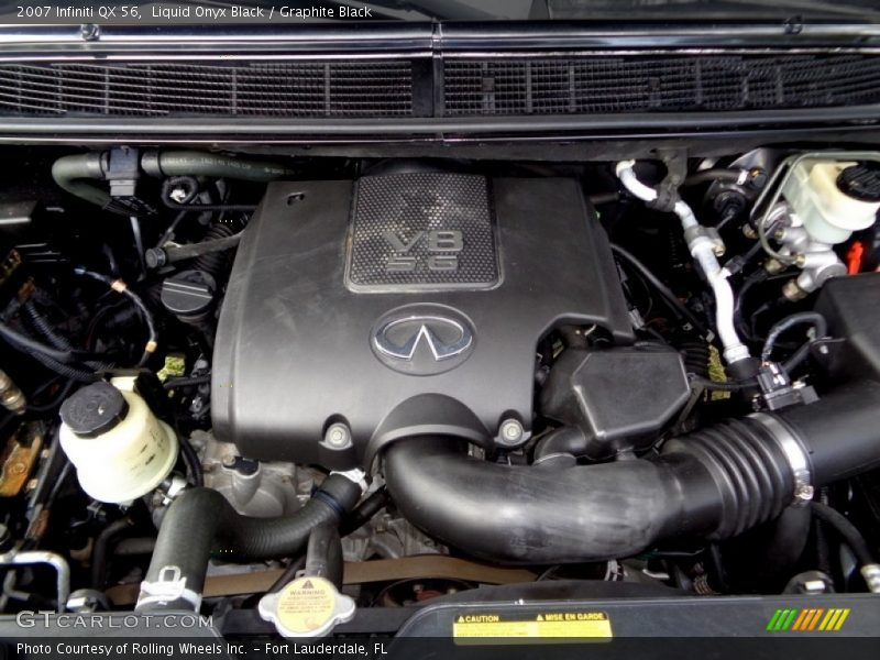 Liquid Onyx Black / Graphite Black 2007 Infiniti QX 56