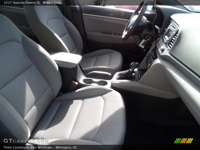 White / Gray 2017 Hyundai Elantra SE