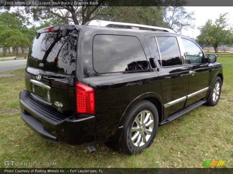 Liquid Onyx Black / Graphite Black 2007 Infiniti QX 56