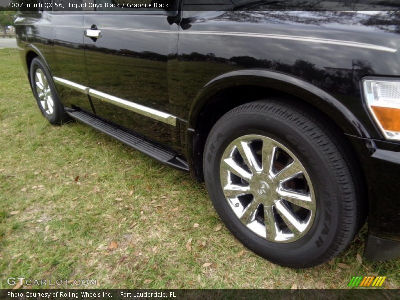 Liquid Onyx Black / Graphite Black 2007 Infiniti QX 56