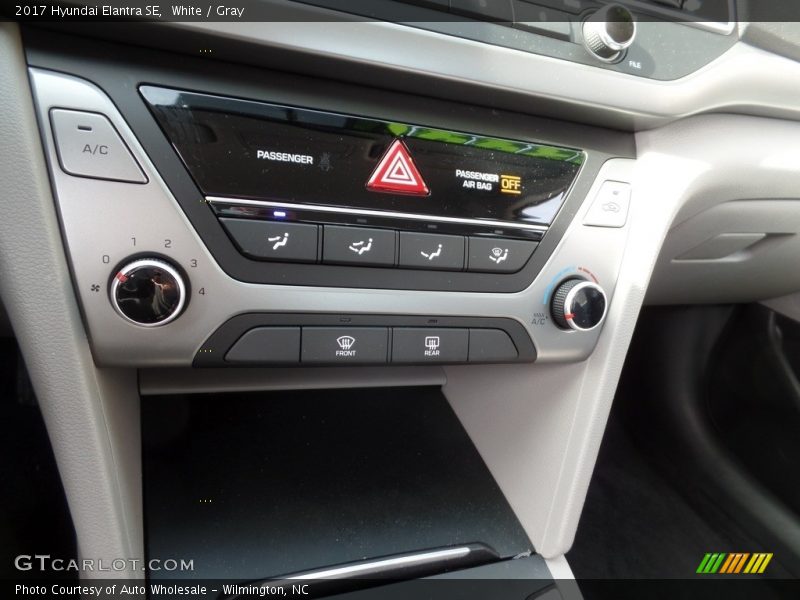 White / Gray 2017 Hyundai Elantra SE