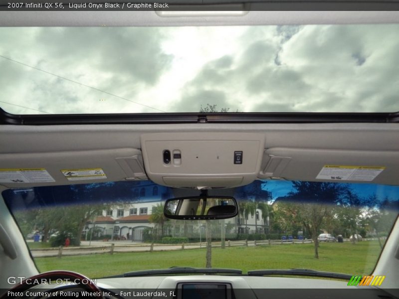 Liquid Onyx Black / Graphite Black 2007 Infiniti QX 56