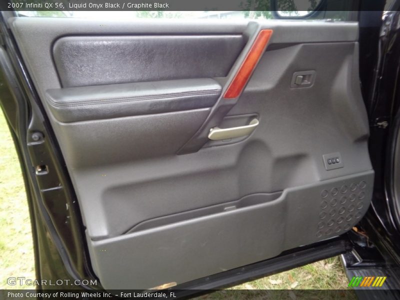 Liquid Onyx Black / Graphite Black 2007 Infiniti QX 56