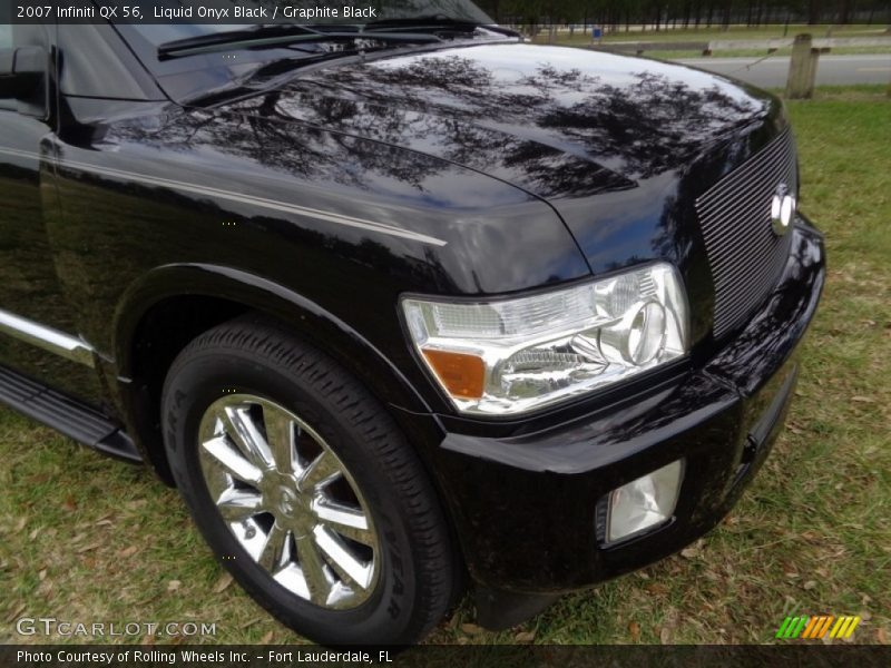 Liquid Onyx Black / Graphite Black 2007 Infiniti QX 56
