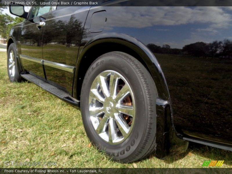 Liquid Onyx Black / Graphite Black 2007 Infiniti QX 56