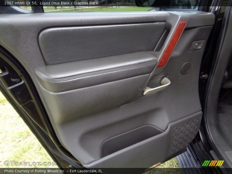 Liquid Onyx Black / Graphite Black 2007 Infiniti QX 56
