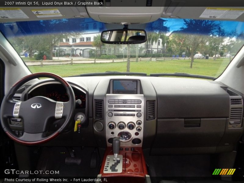 Liquid Onyx Black / Graphite Black 2007 Infiniti QX 56