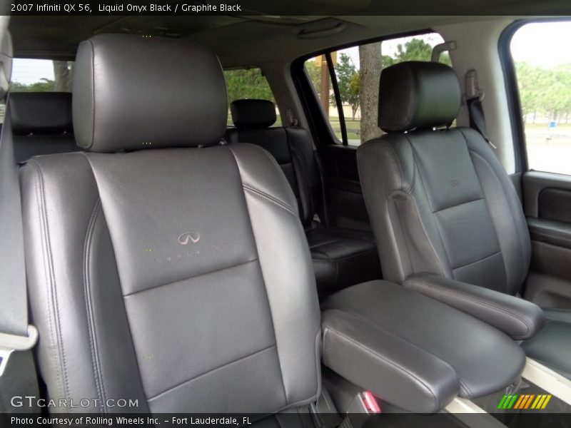Liquid Onyx Black / Graphite Black 2007 Infiniti QX 56