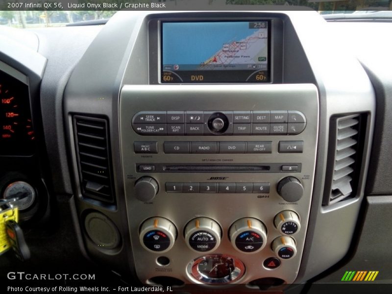 Liquid Onyx Black / Graphite Black 2007 Infiniti QX 56