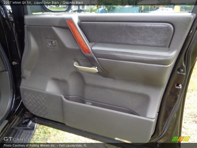 Liquid Onyx Black / Graphite Black 2007 Infiniti QX 56