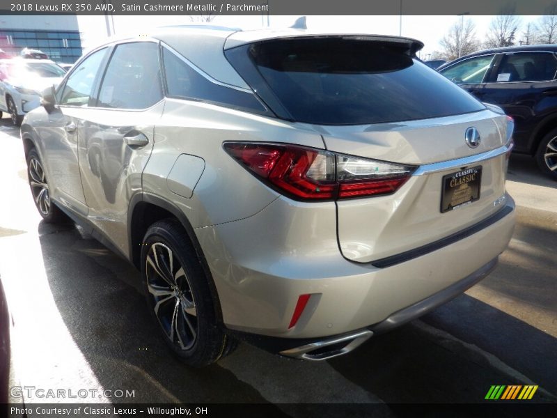 Satin Cashmere Metallic / Parchment 2018 Lexus RX 350 AWD