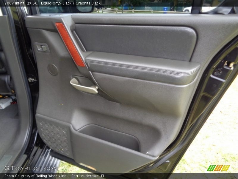 Liquid Onyx Black / Graphite Black 2007 Infiniti QX 56