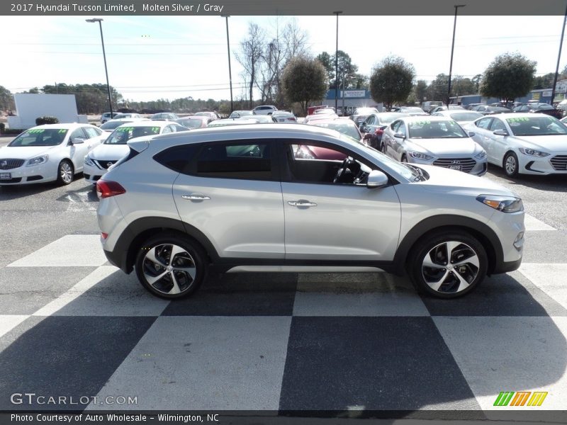 Molten Silver / Gray 2017 Hyundai Tucson Limited
