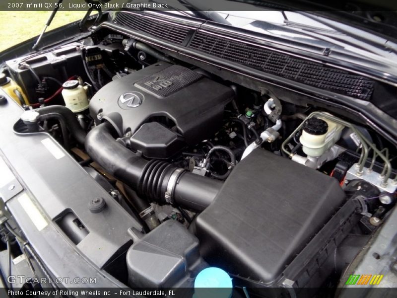 Liquid Onyx Black / Graphite Black 2007 Infiniti QX 56