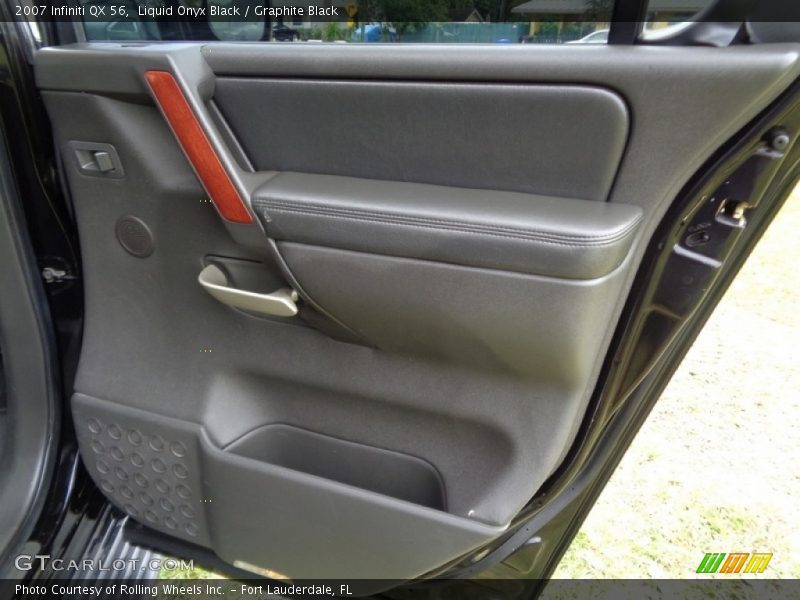 Liquid Onyx Black / Graphite Black 2007 Infiniti QX 56