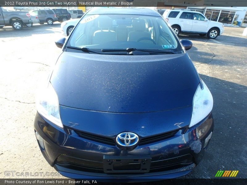 Nautical Blue Metallic / Bisque 2012 Toyota Prius 3rd Gen Two Hybrid