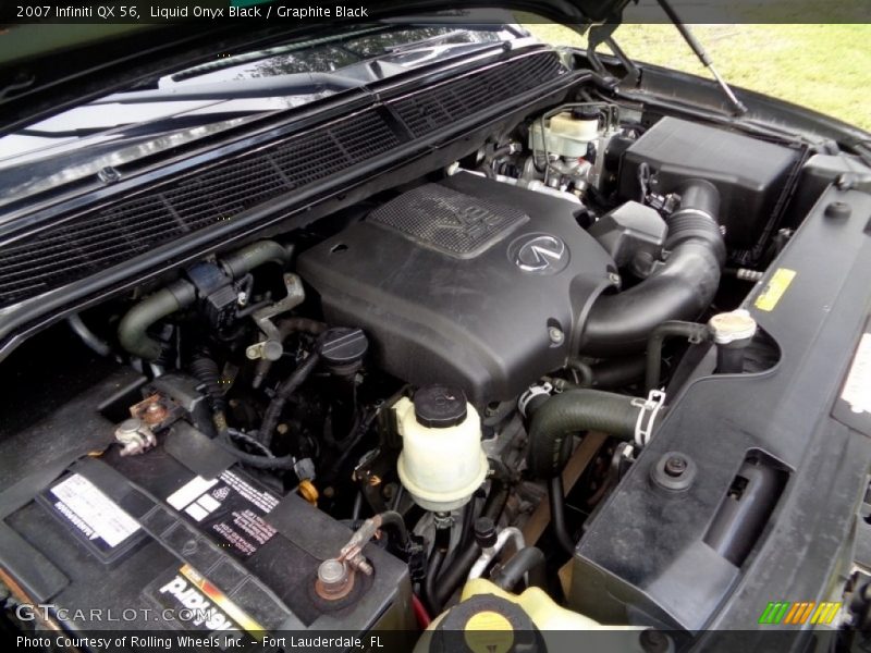 Liquid Onyx Black / Graphite Black 2007 Infiniti QX 56
