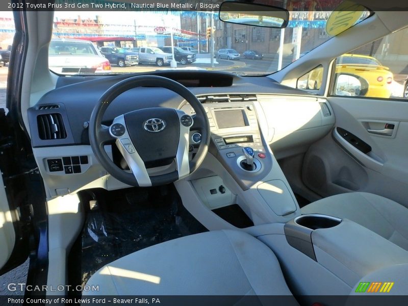 Nautical Blue Metallic / Bisque 2012 Toyota Prius 3rd Gen Two Hybrid