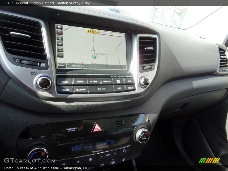 Molten Silver / Gray 2017 Hyundai Tucson Limited