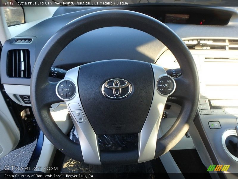 Nautical Blue Metallic / Bisque 2012 Toyota Prius 3rd Gen Two Hybrid
