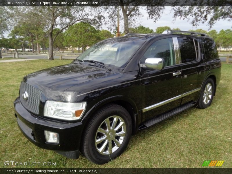 Liquid Onyx Black / Graphite Black 2007 Infiniti QX 56